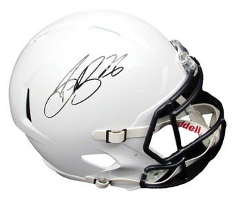 Saquon Barkley Signed/Auto Psu White Full Size Replica Helmet Beckett 192650