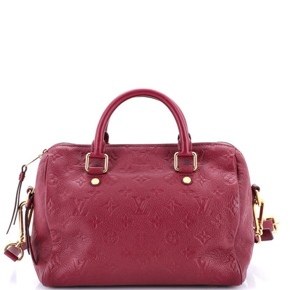 Louis Vuitton Speedy Bandouliere Bag Monogram Empreinte Leather 25