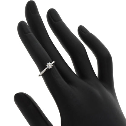 Cartier   Ring Solitaire Diamond # 45 Platinum