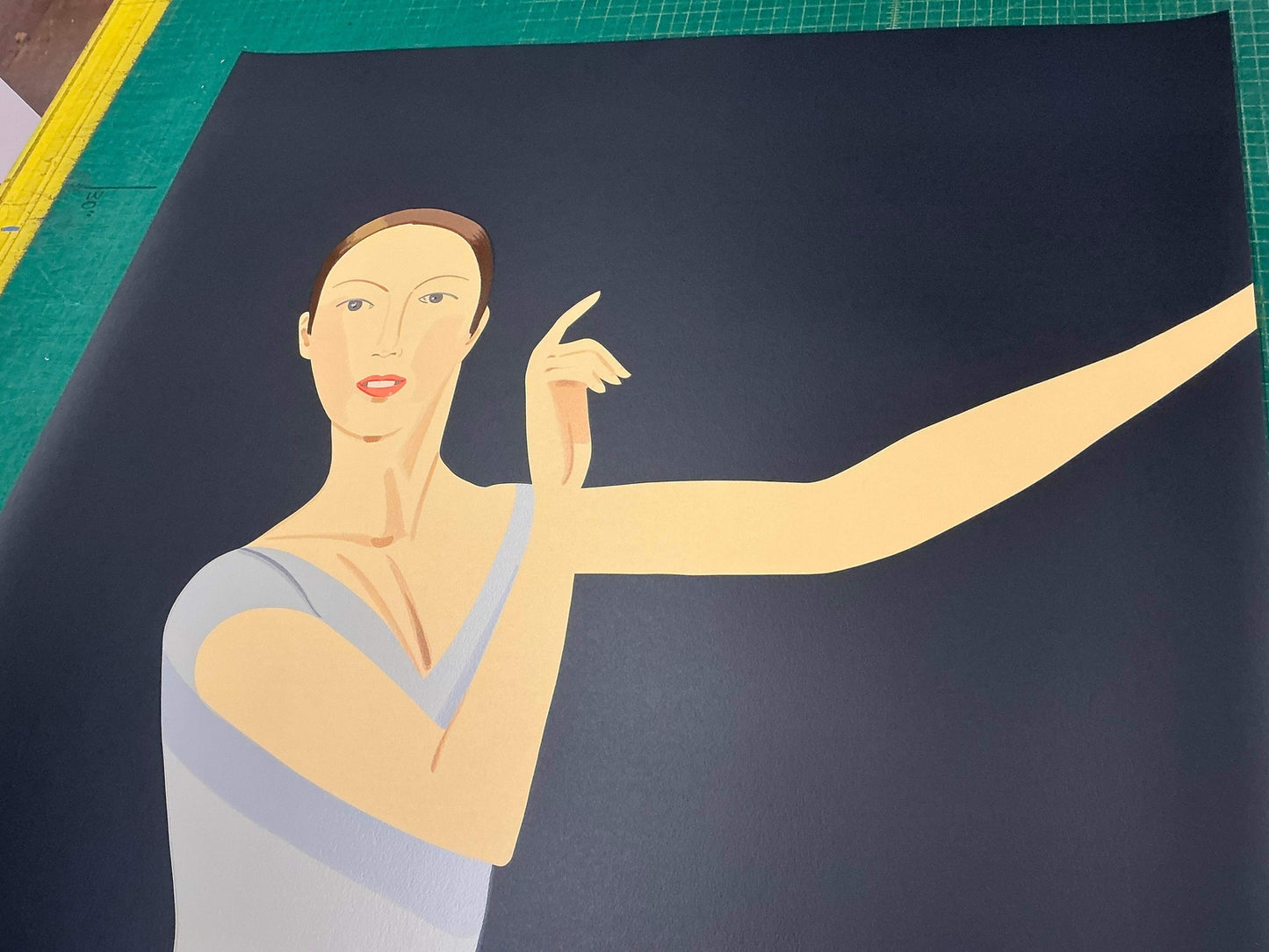 Alex Katz Sarah-American Dance Festival " Serigraph Pop Art Blue