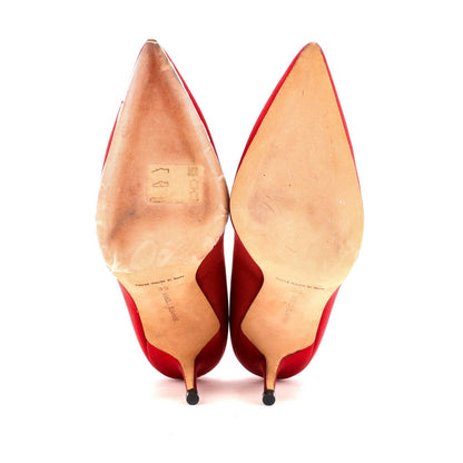 Manolo Blahnik Women'S Nadira Pumps Satin 90