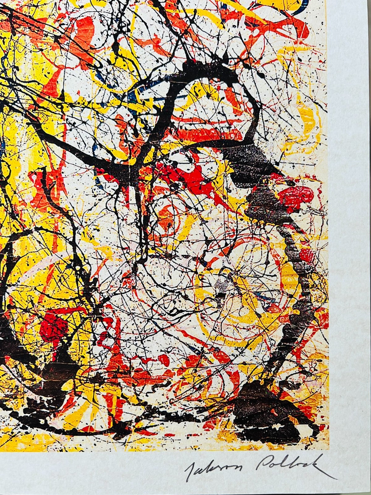 Jackson Pollock Action Painting Coa Signed Numbered In Pencil Limited Edition