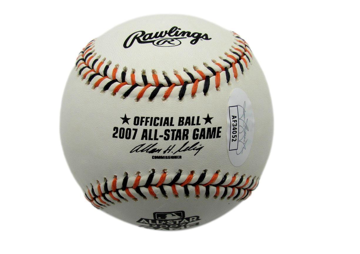 Chase Utley Autographed 2007 All-Star Game Baseball Phillies Jsa 177564