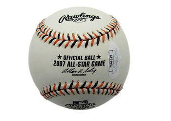 Chase Utley Autographed 2007 All-Star Game Baseball Phillies Jsa 177564