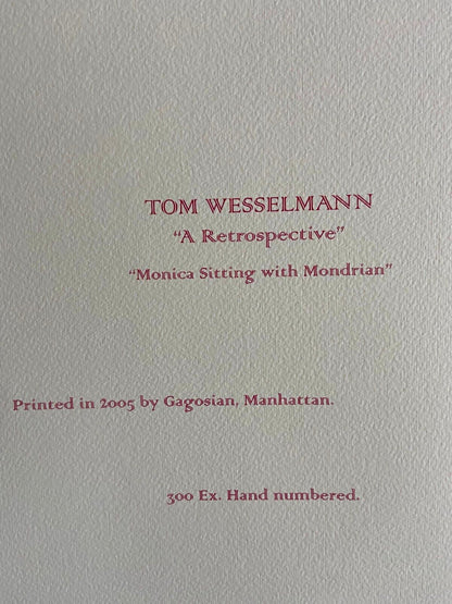 Tom Wesselmann Lithograph Handmade Coa Signed Op Limited Edition