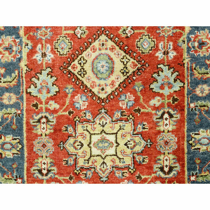 2'7"X15'10" Red Karjihooz Design Pure Wool Hand Knotted Xl Runner Rug
