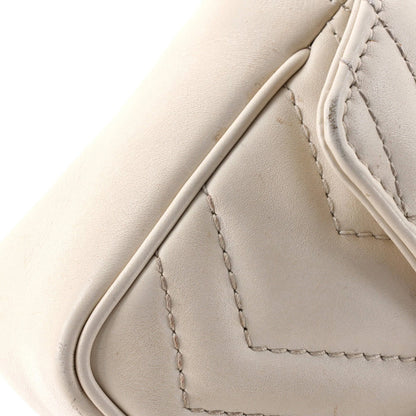 Gucci Gg Marmont Flap Bag Matelasse Leather Super Mini