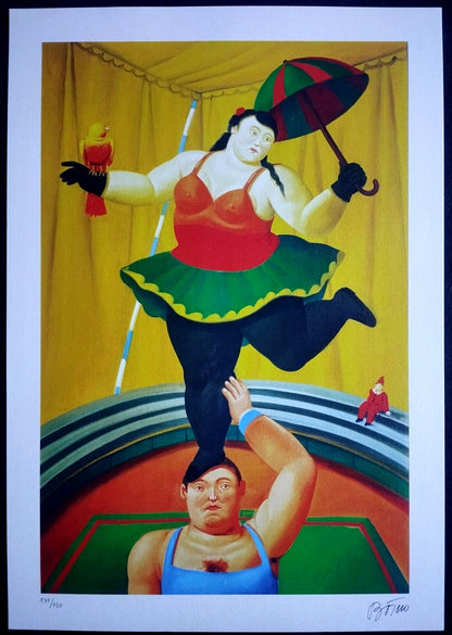 Fernando Botero Lithograph Coa Signed Numbered In Pencil Crayon