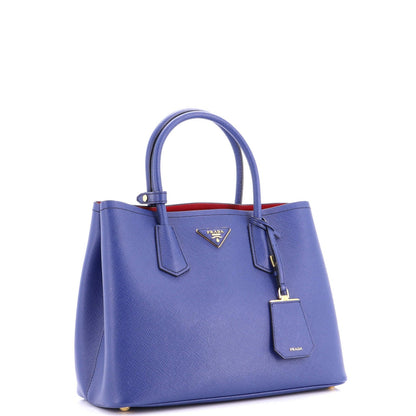 Medium Prada Cuir Double Tote Saffiano Leather