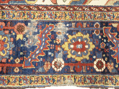 Semi-Antique Hand-Knotted Oriental Rug Large Red