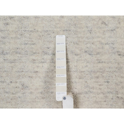 12'X15' Ivory Hand Loomed Xl Rug Salt And Pepper Effect Natural Wool