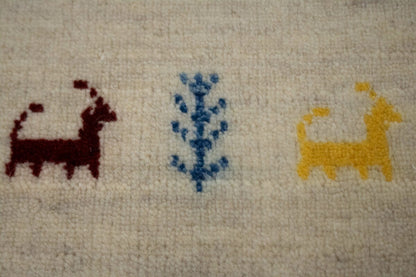 Handmade Tribal Modern Gabbeh Oriental Rug