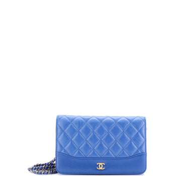 Chanel Gabrielle Wallet On Chain Quilted Aged Calfskin