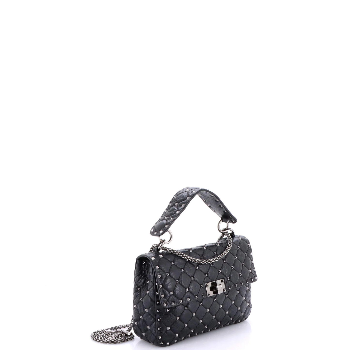 Valentino Garavani Rockstud Spike Flap Bag Quilted Leather Medium