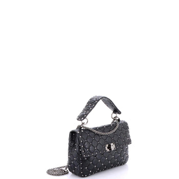 Valentino Garavani Rockstud Spike Flap Bag Quilted Leather Medium
