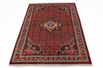 Rare Vintage Handmade Oriental Rug Floral Tribal