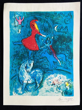 Marc Chagall Lithograph Mourlot 1967 Coa Original