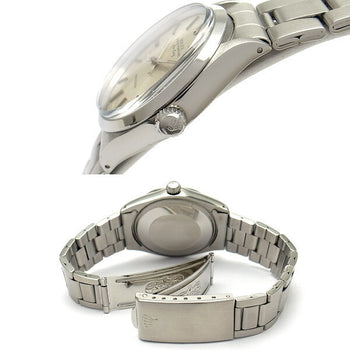 Rolex Air King 5500 Silver Case Size 33Mm Band Size 16Cm Used Watch #2214411
