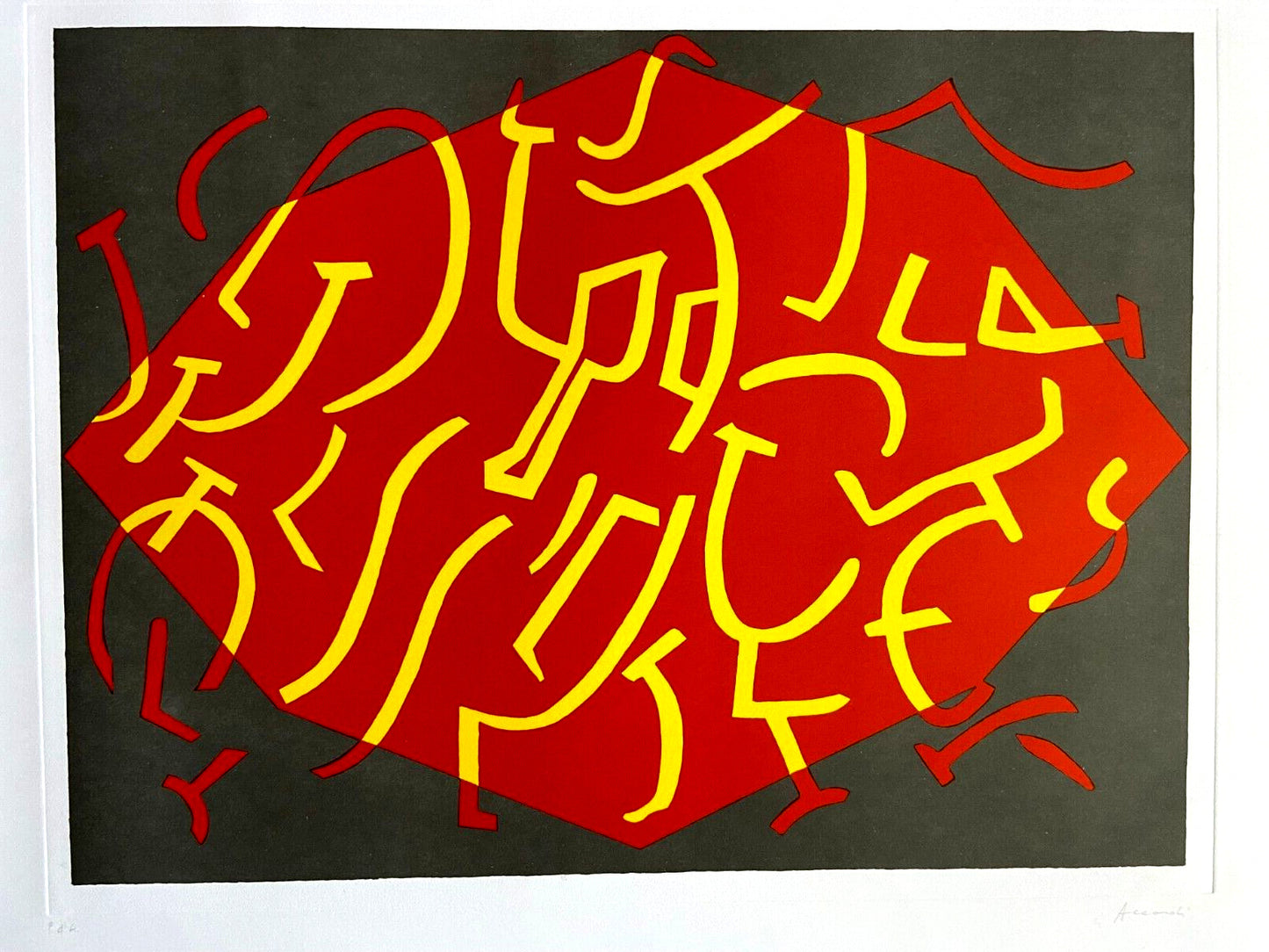 Carla Accardi Etching Aquatint Signed Numbered Published Certified