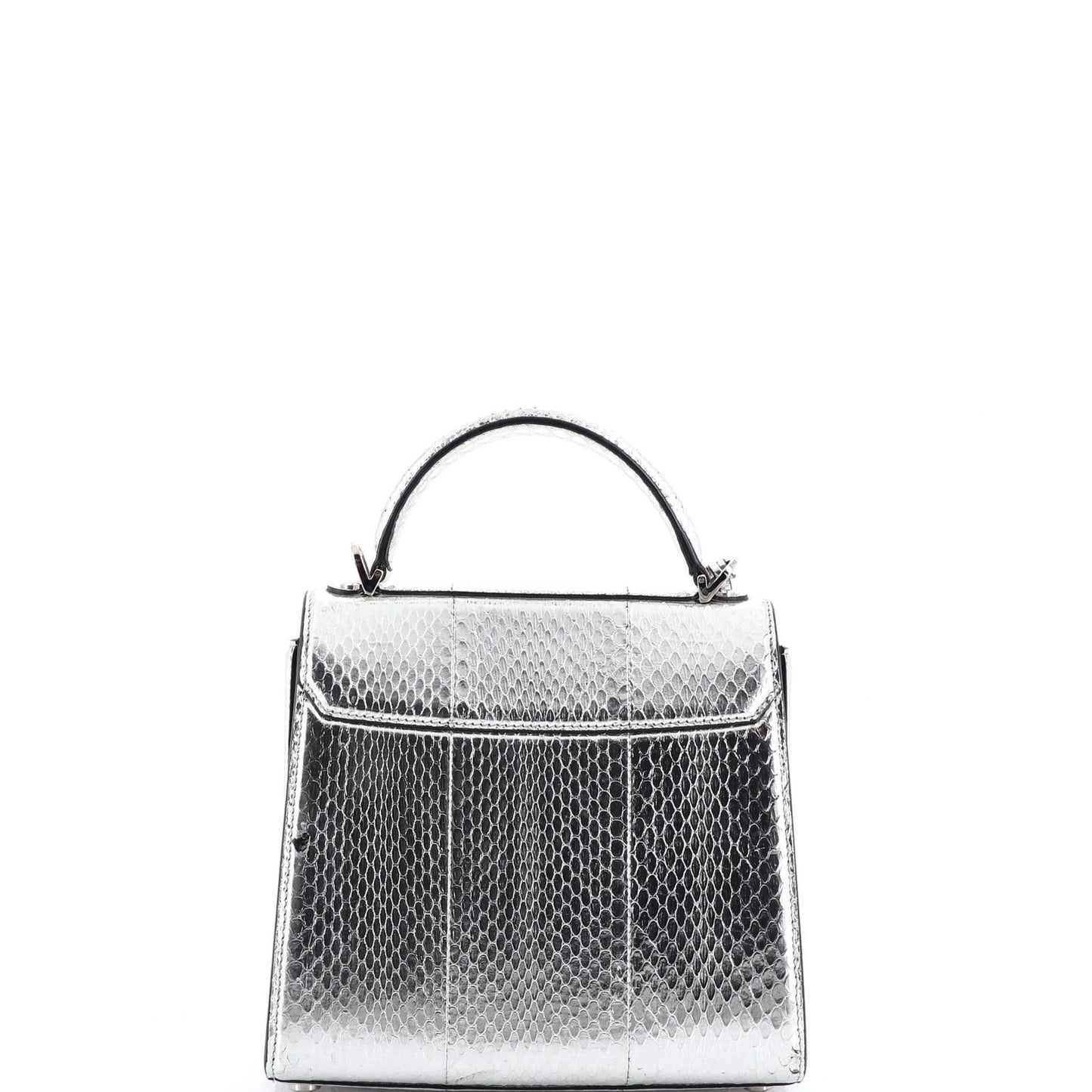 Salvatore Ferragamo Boxyz Top Handle Bag Snakeskin Medium