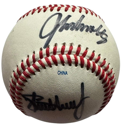 John Smoltz Steve Avery & Phil Nierko Autographed Official League Baseball (Jsa)