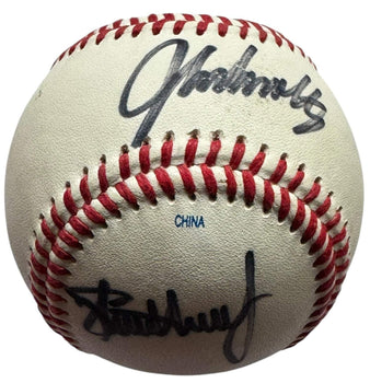 John Smoltz Steve Avery & Phil Nierko Autographed Official League Baseball (Jsa)