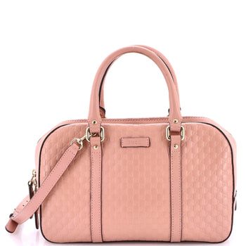 Gucci Convertible Top Handle Crossbody Bag Microguccissima Leather Medium