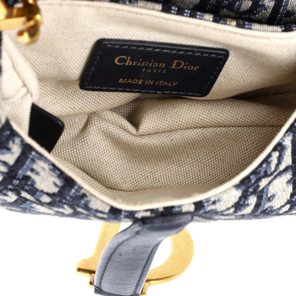 Christian Dior Saddle Handbag Oblique Canvas Mini