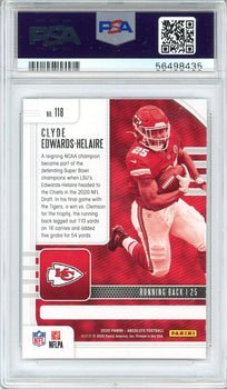 Clyde Edwards-Helaire 2020 Panini Absolute Rookie Card #118 (Psa)