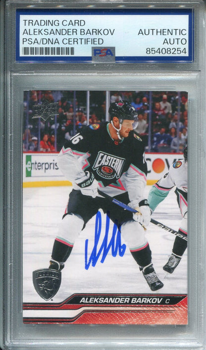 Aleksander Barkov Autographed Upper Deck Card Psa Authentic Auto