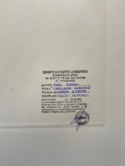 Piero Dorazio Acquaforte 80X120 Signed Hand