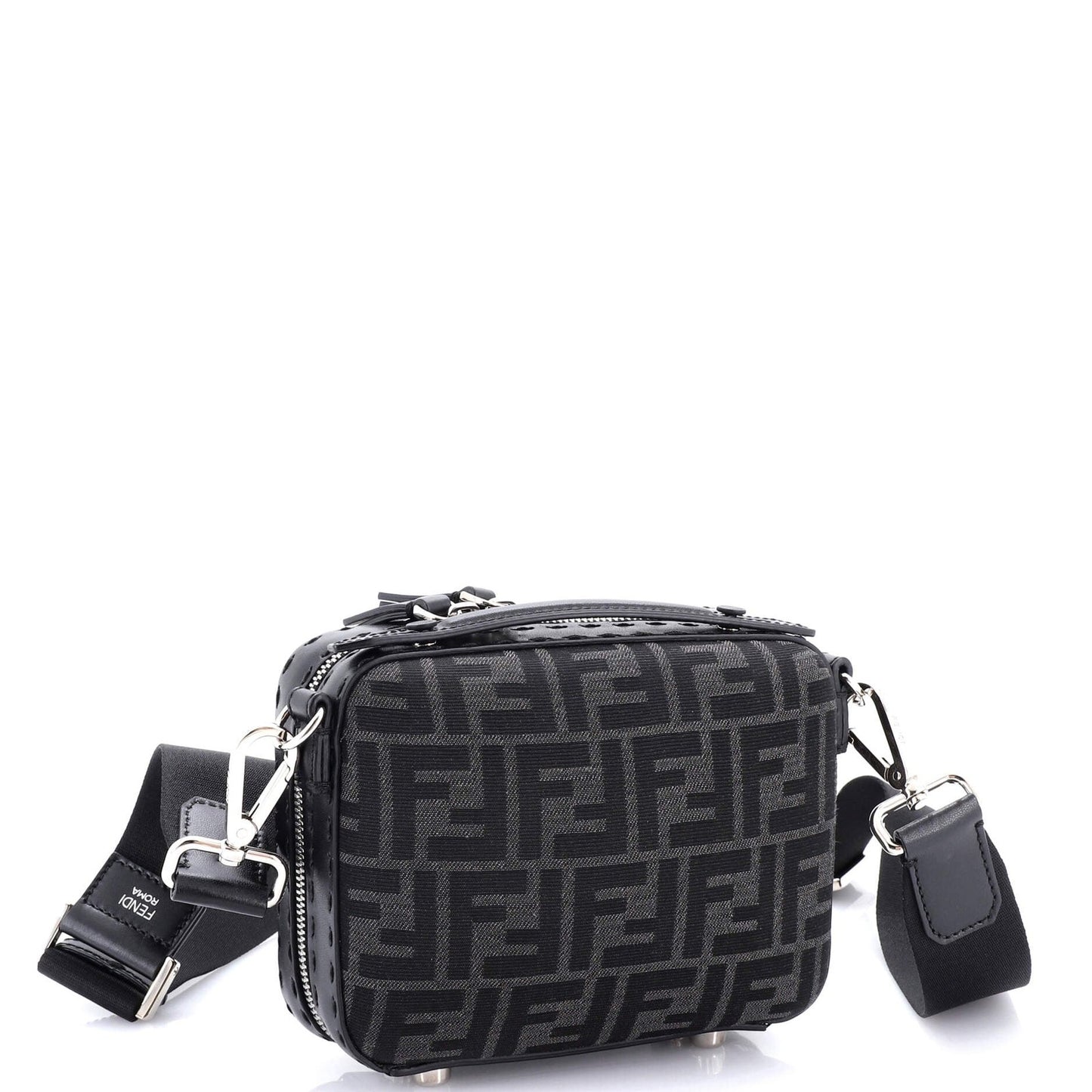 Fendi Suitcase Crossbody Bag Zucca Canvas Mini