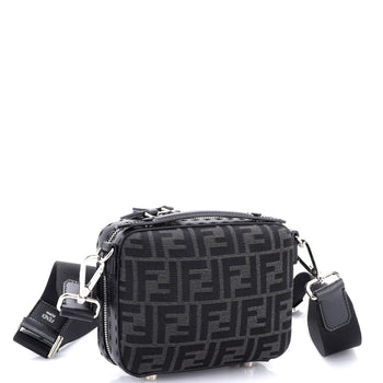 Fendi Suitcase Crossbody Bag Zucca Canvas Mini