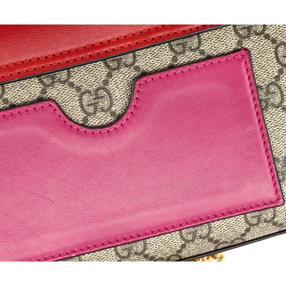 Gucci Padlock Shoulder Bag Gg Coated Canvas And Leather Small