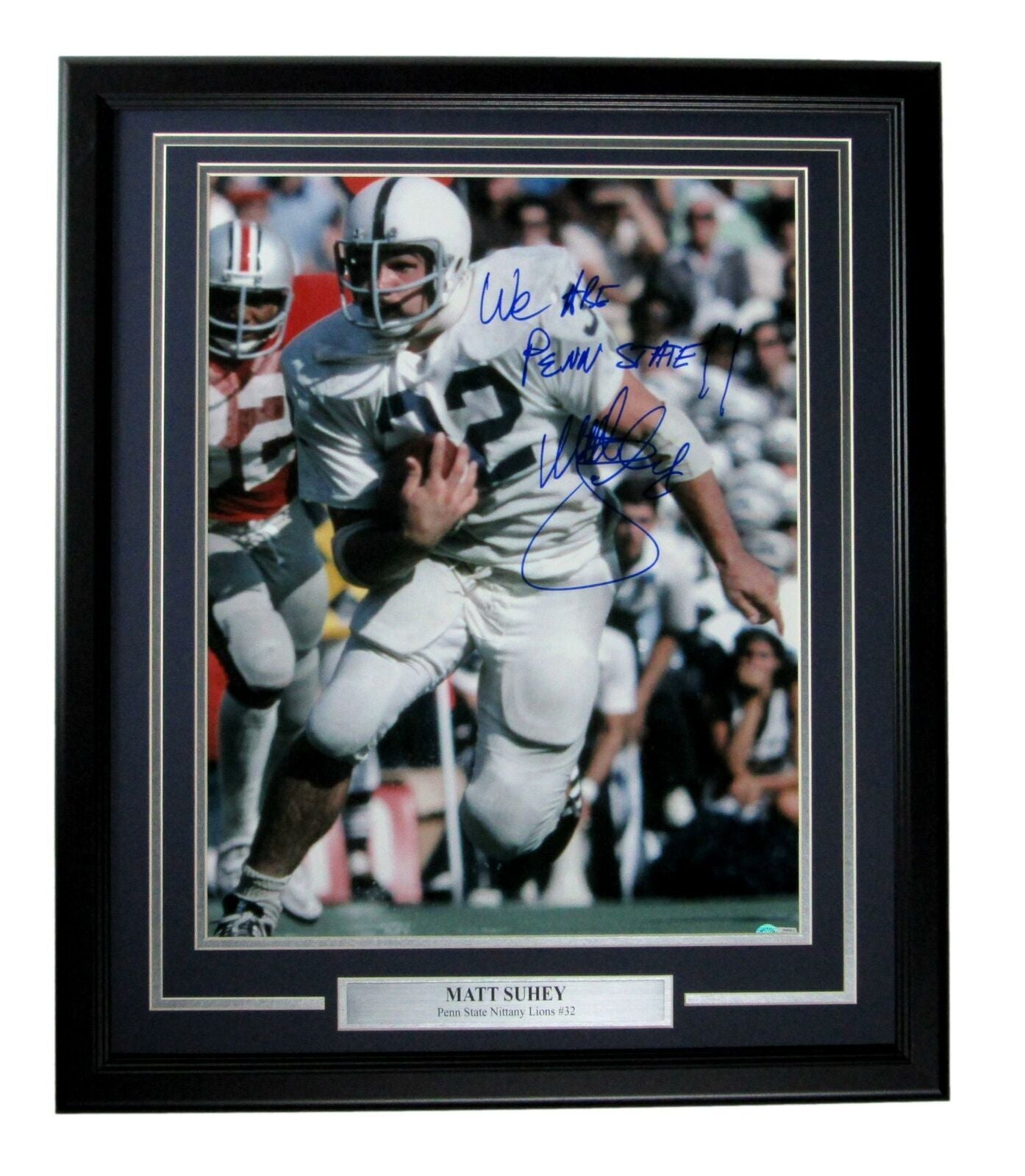 Matt Suhey Penn State Psu Signed/Inscribed 16X20 Photo Framed Beckett 165725