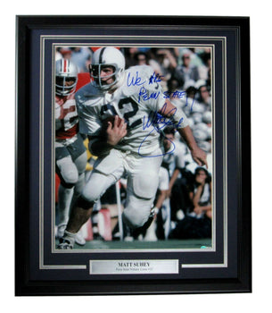 Matt Suhey Penn State Psu Signed/Inscribed 16X20 Photo Framed Beckett 165725