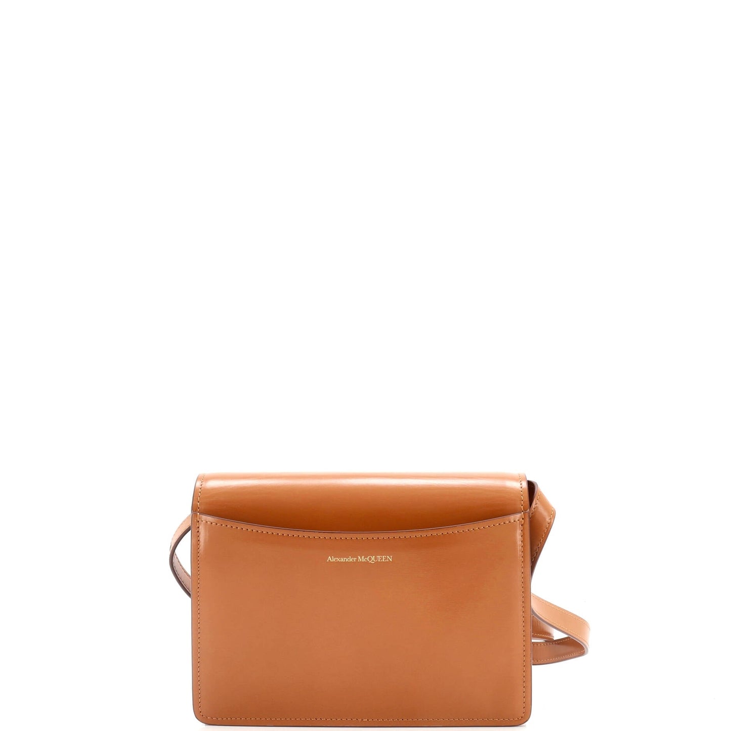 Alexander Mcqueen Four Ring Flap Shoulder Bag Leather Small