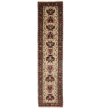 Handmade Oriental Runner Rug Geometric Design
