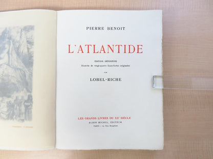 Latlantide By Pierre Benoit - Illustrated By Lobel-Riche - First Edition - 1922