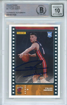Tyler Herro Autographed 2019-20 Panini Stickers