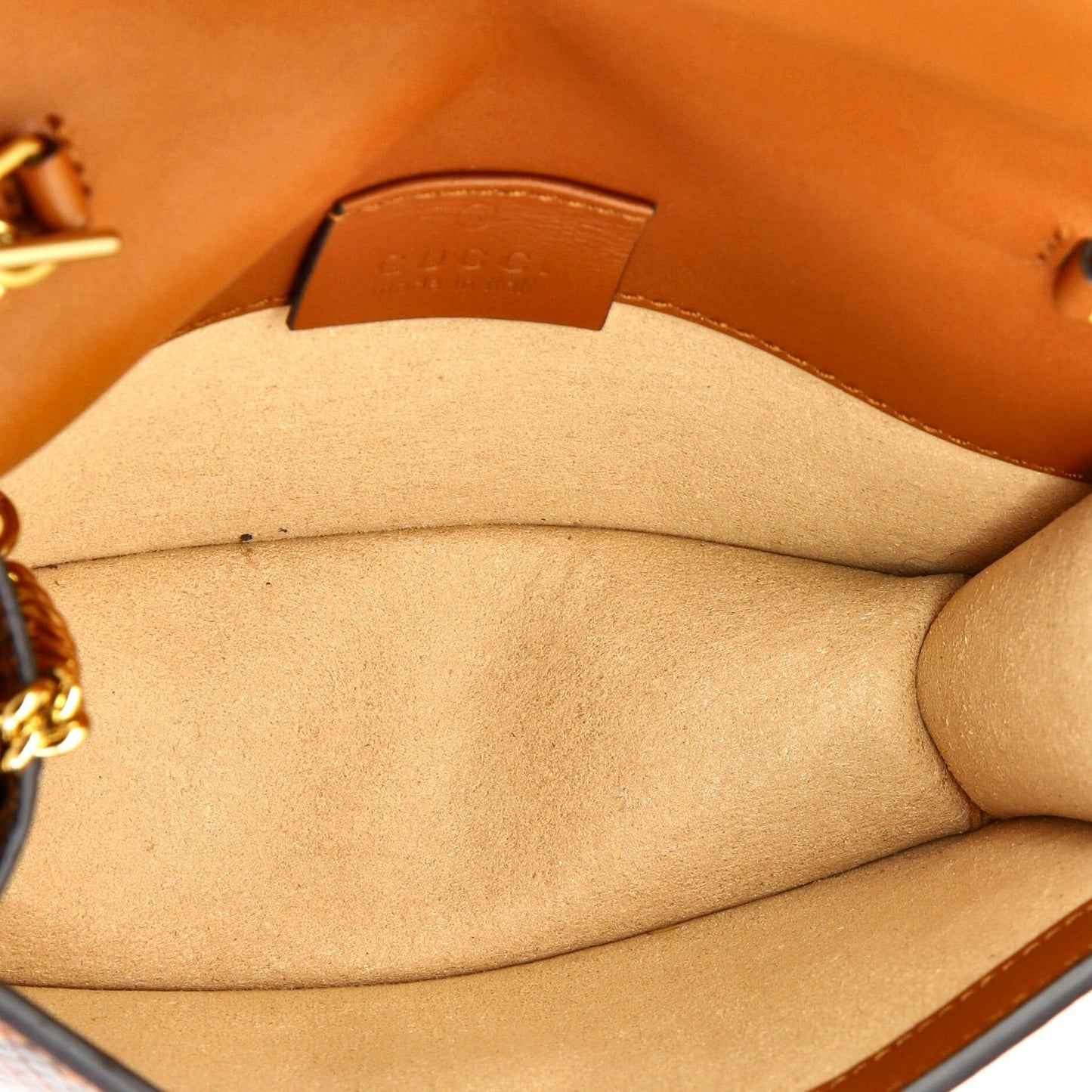 Gucci Sylvie Chain Shoulder Bag Embroidered Snakeskin Super Mini