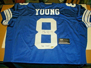 Steve Young Byu Cougars,Hof 2005 W/Coa Signed