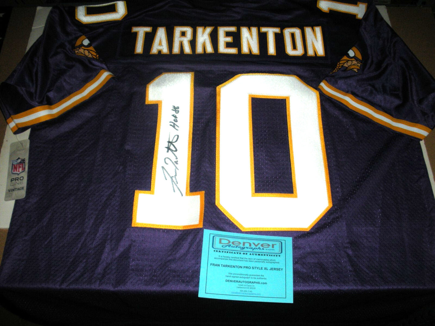 Fran Tarkenton Minnesota Vikings W/Coa Signed
