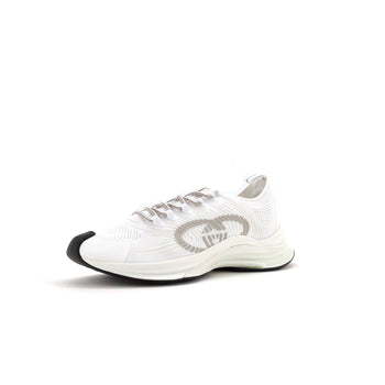 Gucci Men'S Run Sneakers Embroidered Technical Fabric