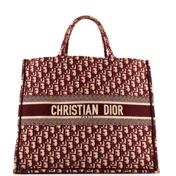 Christian Dior Book Tote Oblique Canvas Large