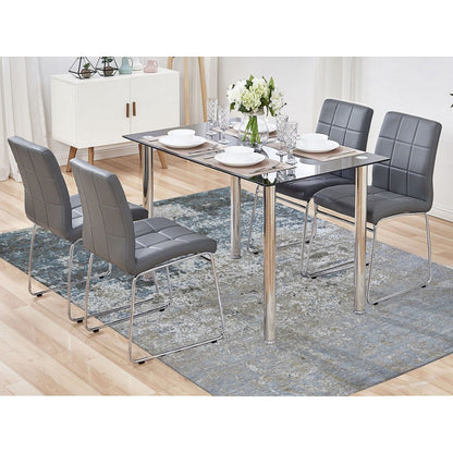 8'X9'10" Gray Abstract Design Wool And Silk Hand Knotted Oriental Rug