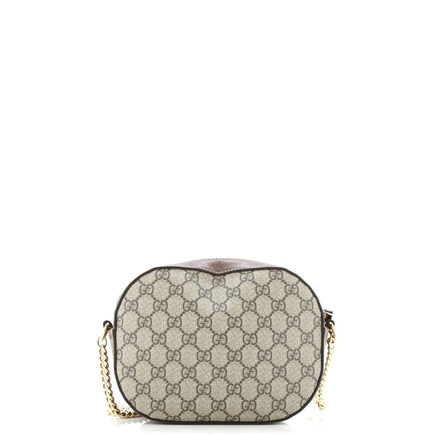 Gucci Chain Crossbody Bag Gg Coated Canvas And Leather Mini