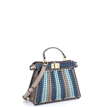 Fendi Peekaboo Iseeu Bag Woven Leather Small
