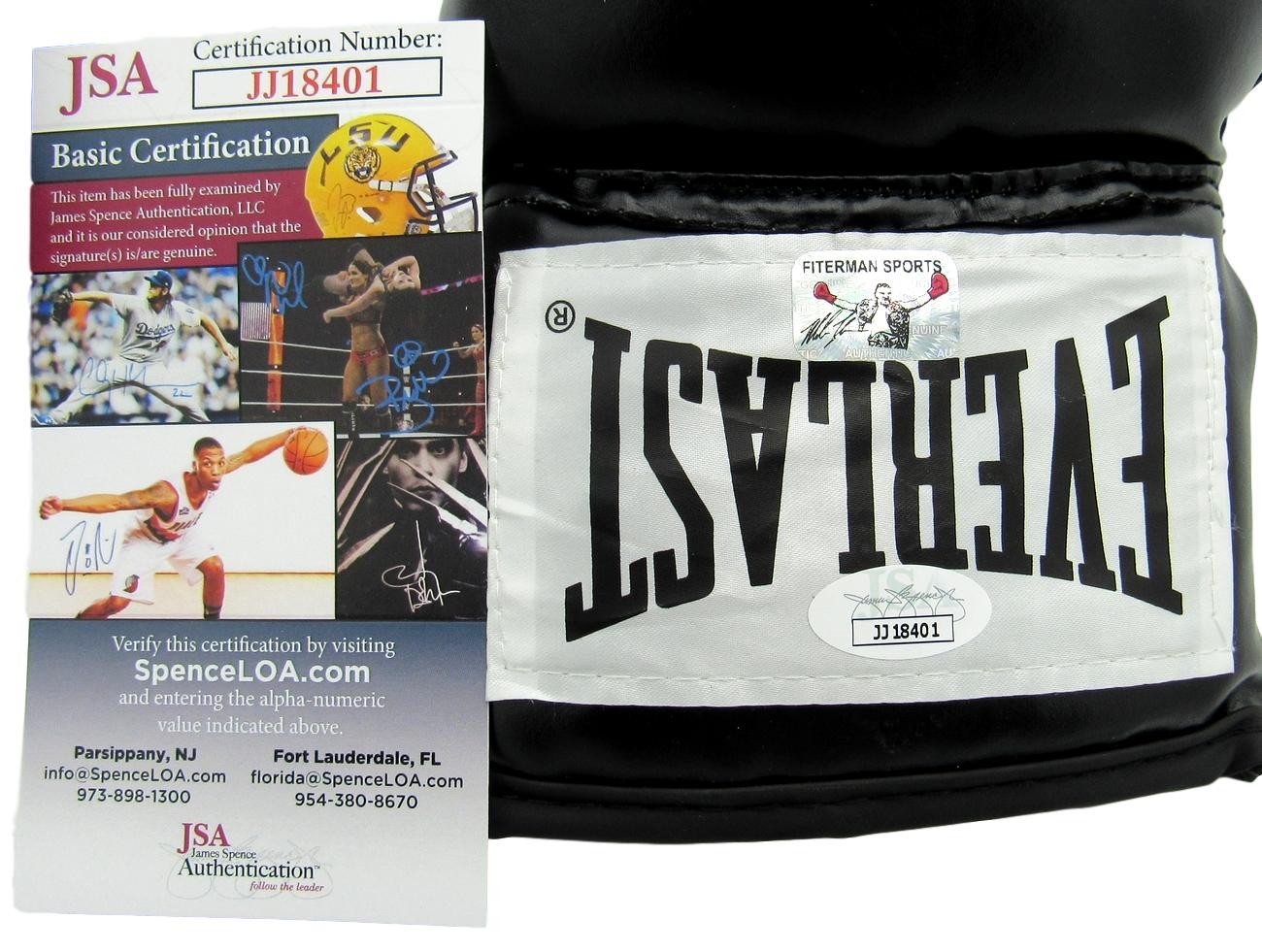 Mike Tyson Boxing Champ Signed/Auto Black Everlast Boxing Glove Left Jsa 149808