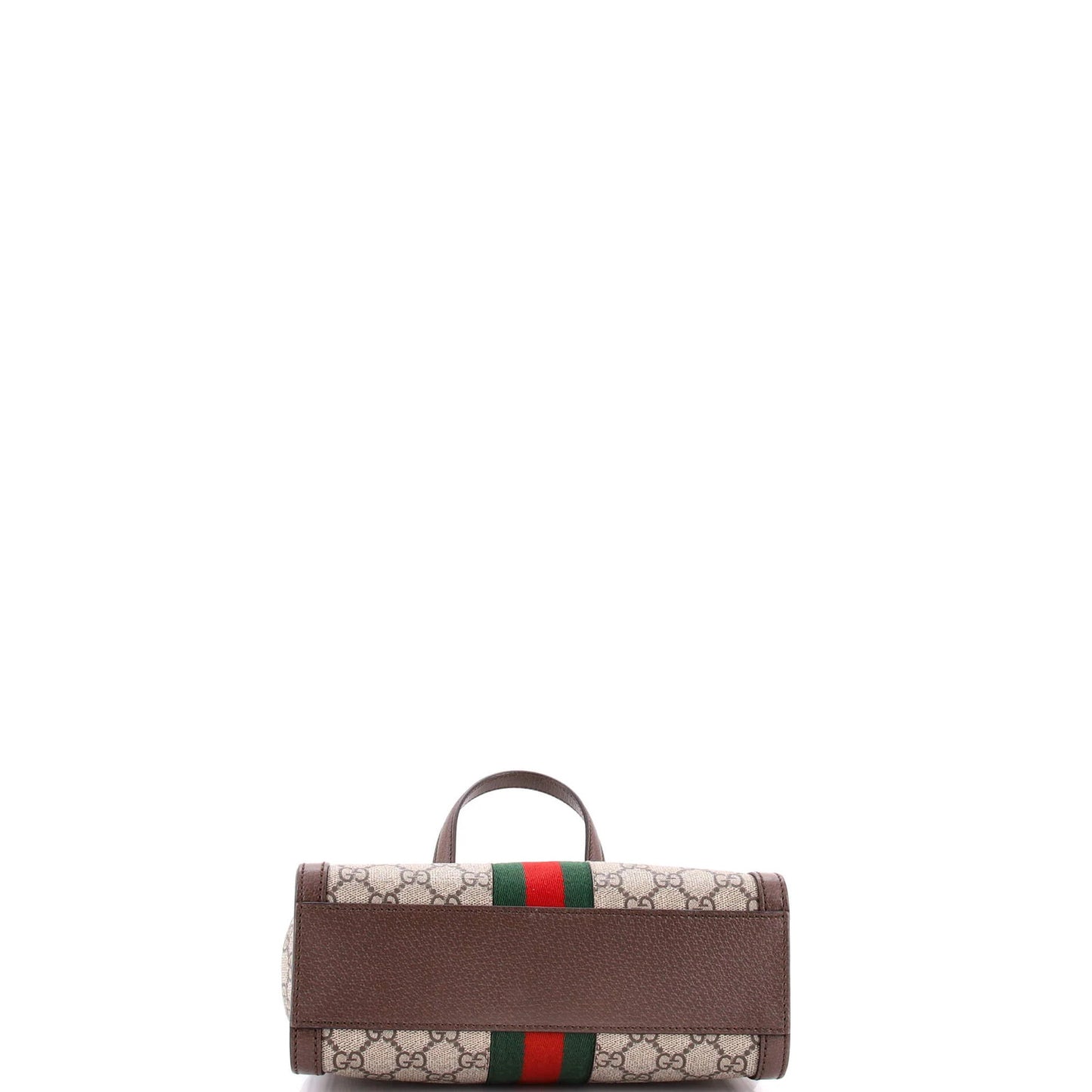 Gucci Ophidia Top Handle Tote Gg Coated Canvas With Leather Small